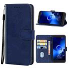 Leather Phone Case For Alcatel 1x (2019)(Blue) - 1