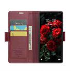 For Xiaomi Redmi Note 13 Pro 5G CaseMe 023 Butterfly Buckle Litchi Texture RFID Anti-theft Leather Phone Case(Wine Red) - 4