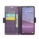 For Xiaomi Redmi Note 13 Pro 5G CaseMe 023 Butterfly Buckle Litchi Texture RFID Anti-theft Leather Phone Case(Pearly Purple) - 4