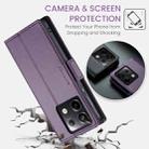 For Xiaomi Redmi Note 13 Pro 5G CaseMe 023 Butterfly Buckle Litchi Texture RFID Anti-theft Leather Phone Case(Pearly Purple) - 7