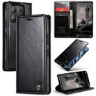 For Xiaomi Redmi Note 13 Pro 5G CaseMe 003 Crazy Horse Texture Flip Leather Phone Case(Black) - 1