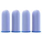 4 PCS Ice Silk Glass Fiber Ultra-thin Breathable Mobile Game Finger Sleeve(Blue) - 1