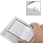 1 LED Illuminated Credit Card Design 6X / 3X Jewelry Magnifier(Silver) - 1