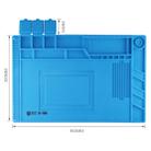 BEST-S-160 Heat-resistant BGA Soldering Station Silicone Heat Gun Insulation Pad Repair Tools Maintenance Platform Desk Mat(Blue) - 4