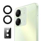 For Xiaomi Redmi 13C ENKAY Hat-Prince 9H Rear Camera Lens Aluminium Alloy Tempered Glass Film(Black) - 1