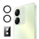 For Xiaomi Redmi 13C ENKAY Hat-Prince 9H Rear Camera Lens Aluminium Alloy Tempered Glass Film(Silver) - 1
