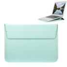 Universal Envelope Style PU Leather Case with Holder for Ultrathin Notebook Tablet PC 13.3 inch, Size: 35x25x1.5cm(Mint Green) - 1