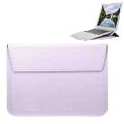 Universal Envelope Style PU Leather Case with Holder for Ultrathin Notebook Tablet PC 13.3 inch, Size: 35x25x1.5cm(Purple) - 1