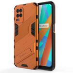 For OPPO Realme V13 5G Punk Armor 2 in 1 PC + TPU Shockproof Case with Invisible Holder(Orange)