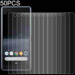 50 PCS 0.26mm 9H 2.5D Tempered Glass Film For Sony Xperia Ace