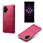 For Xiaomi Redmi K40 Gaming Calf Texture PC + PU Phone Case(Rose Red)