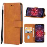 Leather Phone Case For ZTE nubia Red Magic Mars(Brown)