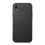 For Sony Xperia Ace III Wood Texture PU Phone Case(Black)