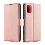 For Ulefone Note 12P Ultra-thin Voltage Side Buckle PU + TPU Leather Phone Case(Rose Gold)