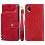 For Sony Xperia Ace III Zipper Bag Leather Phone Case(Red)