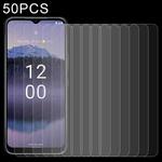 50 PCS 0.26mm 9H 2.5D Tempered Glass Film For Nokia G11 Plus