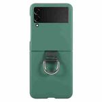 For Samsung Galaxy Z Flip3 5G Macaron Color Silicone Soft Phone Case(Green)
