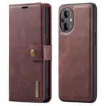For OnePlus Nord N20 5G DG.MING Crazy Horse Texture Detachable Magnetic Leather Phone Case(Red)
