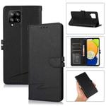 For Samsung Galaxy A42 5G Cross Texture Horizontal Flip Leather Phone Case(Black)