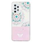 For Samsung Galaxy A32 5G Bronzing Butterfly Flower Phone Case(Peacock Flower)