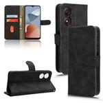 For ZTE Blade A34 Skin Feel Magnetic Flip Leather Phone Case(Black)