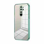 For Xiaomi Redmi Note 8 Pro Transparent Plating Fine Hole Phone Case(Green)