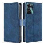 For OPPO Reno11 F 5G Skin Feel Crocodile Magnetic Clasp Leather Phone Case(Blue)