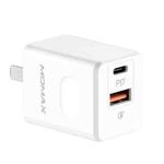 MOMAX UM16 20W PD + QC3.0 Quick Charging Travel Charger Power Adapter(White)