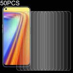 For OPPO Realme 7 50 PCS 0.26mm 9H 2.5D Tempered Glass Film
