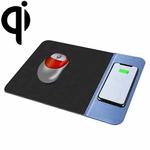 OJD-36 QI Standard 10W Lighting Wireless Charger Rubber Mouse Pad, Size: 26.2 x 19.8 x 0.65cm (Blue)