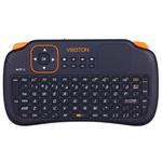 VIBOTON S1 Air Mouse 83-keys QWERTY 2.4GHz Mini Rechargeable Wireless Keyboard with Touchpad for PC, Pad, Android / Google TV Box, Xbox360, PS3, HTPC / IPTV, Support Auto Sleep and Auto Wake Mode(Black)
