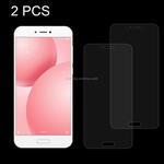 2 PCS for Xiaomi Mi 5c 0.26mm 9H Surface Hardness Explosion-proof Non-full Screen Tempered Glass Screen Film