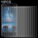 10 PCS 0.26mm 9H 2.5D Tempered Glass Film for Nokia 8