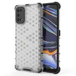 For OPPO Realme 7 Pro  Shockproof Honeycomb PC + TPU Case(White)