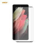 For Samsung Galaxy S21 Ultra 2pcs ENKAY Hat-Prince 0.26mm 9H 3D Explosion-proof Full Screen Curved Heat Bending Tempered Glass Film