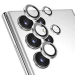 For Samsung Galaxy S22 Ultra 5G ENKAY Aluminium Alloy + Tempered Glass Camera Lens Cover(Silver)