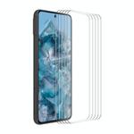 For Google Pixel 8 Pro 5pcs ENKAY Hat-Prince 0.26mm 9H 2.5D High Aluminum-silicon Tempered Glass Film