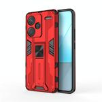 For Redmi Note 13 Pro+ Supersonic Armor PC Hybrid TPU Phone Case(Red)