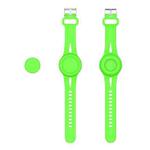 For AirTag Watch Strap Tracker Silicone Protective Case Anti-lost Device Cover, Color: Luminous Green