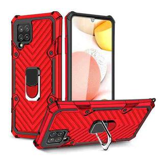 For Samsung Galaxy A42 5G Cool Armor PC + TPU Shockproof Case with 360 Degree Rotation Ring Holder(Red)