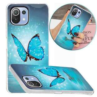 For Xiaomi Mi 11 Lite Luminous TPU Protective Case(Butterfly)