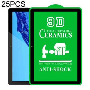 For Huawei MediaPad T5 10.1 inch 25 PCS 9D Full Screen Full Glue Ceramic Film
