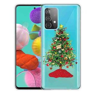 For Samsung Galaxy A32 5G Christmas Series Transparent TPU Protective Case(Retro Christmas Tree)