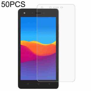 50 PCS 0.26mm 9H 2.5D Tempered Glass Film For Tecno W3 Pro
