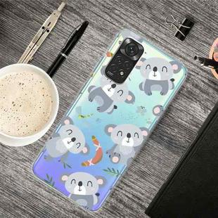 For Xiaomi Redmi Note 11 Pro 4G / 5G Global Painted Transparent TPU Phone Case(Koala)