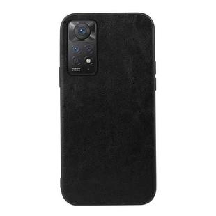 For Xiaomi Redmi Note 11 Pro Global Crazy Horse Texture PU Phone Case(Black)