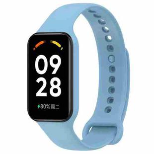 For Redmi Band 2 Solid Color Silicone Integrated Watch Band(Sky Blue)