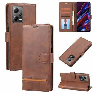 For Xiaomi Redmi Note 12 Pro+  5G China Classic Wallet Flip Leather Phone Case(Brown)