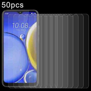 For HTC Wildfire E2 Play 50pcs 0.26mm 9H 2.5D Tempered Glass Film
