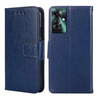 For OPPO Reno11 F 5G Crystal Texture Leather Phone Case(Royal Blue)